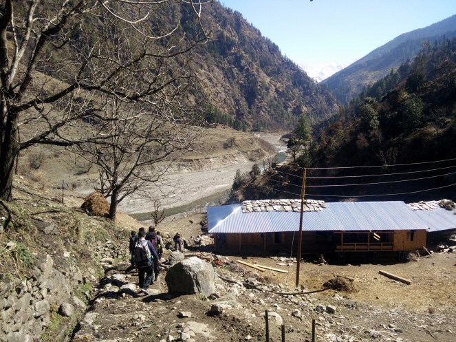 Start of the trek from Taluka